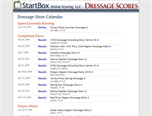 Tablet Screenshot of dressage.startboxscoring.com